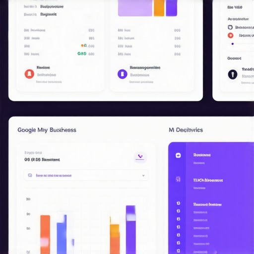 Business owner analyzing Google My Business profile analytics