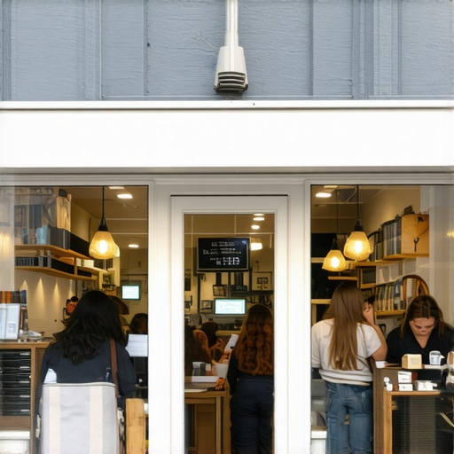 Local storefront with engaged customers and active online reviews