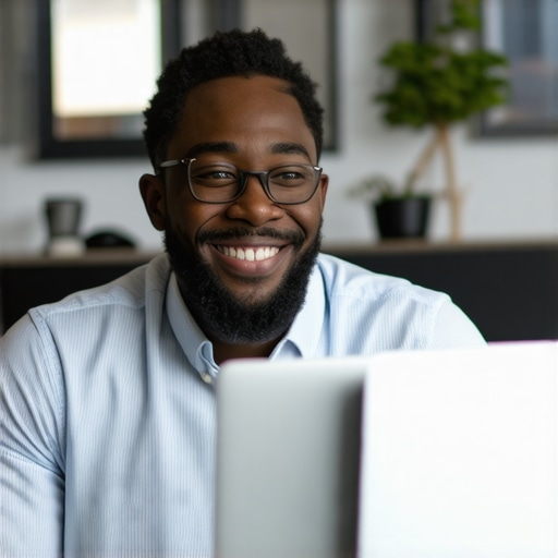 Business owner actively responding to reviews on a laptop