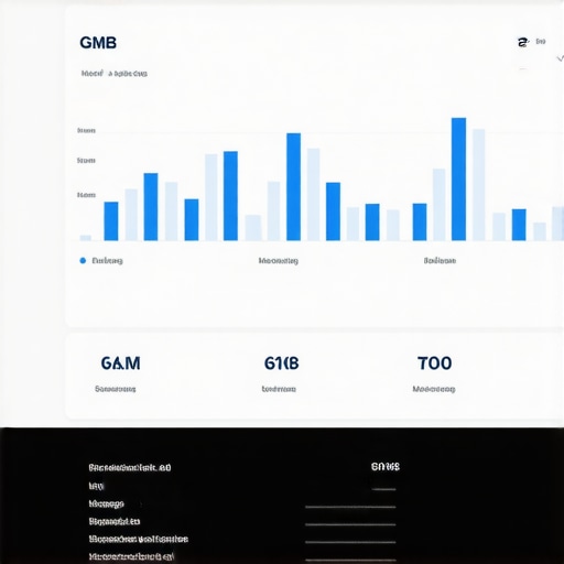 Screenshot of Google My Business analytics showing local search performance