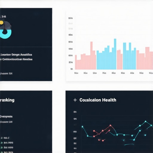 GMB Management Dashboard A detailed dashboard displaying local Google My Business ranking metrics and citation status