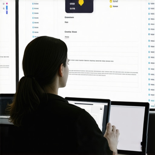 Person using software to manage GMB citations and reviews