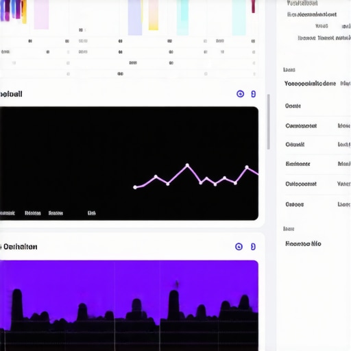GMB Dashboard Analytics Screenshot of a Google My Business dashboard displaying performance metrics and optimization tools