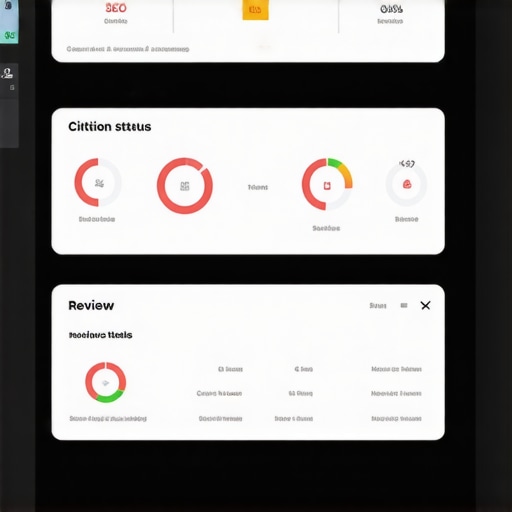 GMB Management Dashboard for Local SEO A screenshot of a professional GMB dashboard showing citation audits, review management, and local ranking analytics.