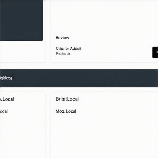 Local SEO Tools Dashboard Screenshot of citation and review management software dashboards used for maintaining GMB rankings