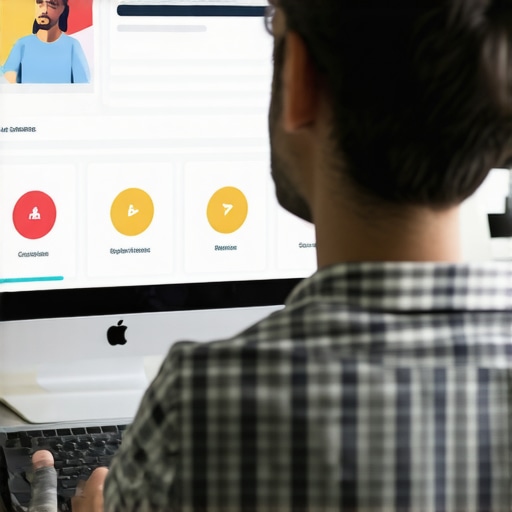 Digital marketer working on GMB profile management with citation and review software