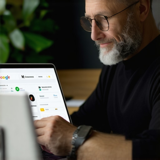 Optimizing GMB Profile for 2026 Rankings Business owner updating Google My Business profile on laptop in modern office