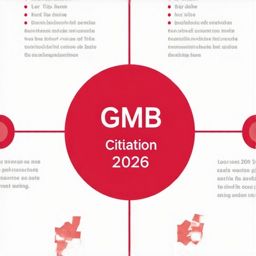 Infographic showing steps for effective GMB citation building in 2026