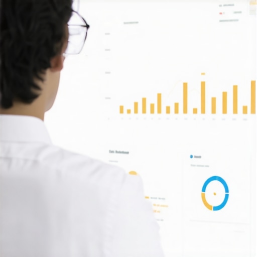 A consultant reviewing Google My Business dashboard for local SEO improvements.