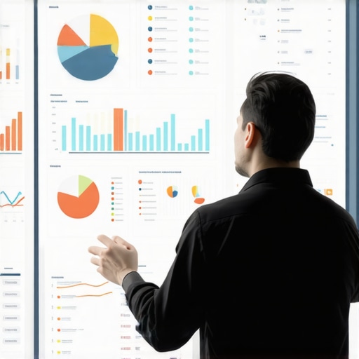 Person reviewing local SEO profile data and metrics