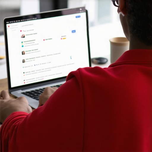 Person responding to reviews on Google My Business dashboard.