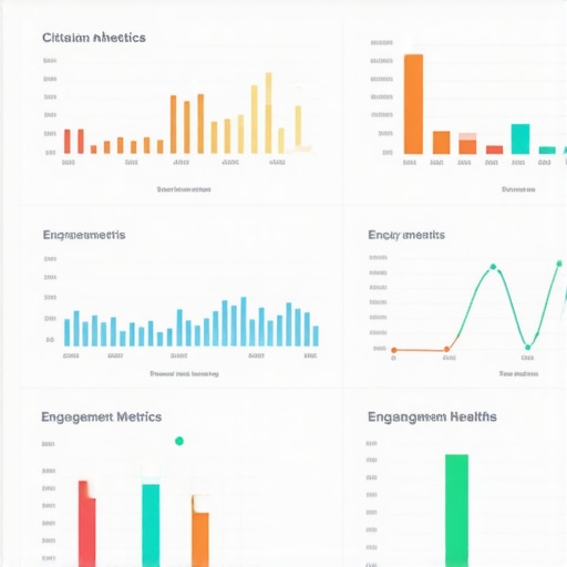 Screenshot of a GMB analytics dashboard showing engagement scores and citation reports