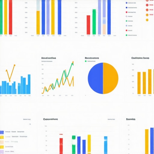 Dashboard showing local SEO metrics and rankings for Google My Business