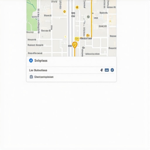 Diagram illustrating steps for optimizing Google My Business profile and local SEO signals.