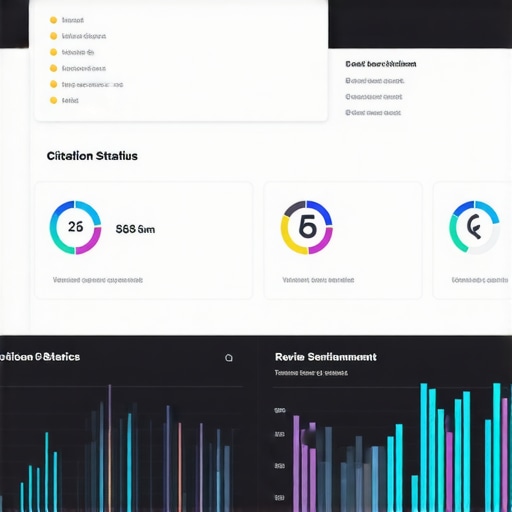 A high-tech dashboard displaying real-time local SEO, citations, and review data